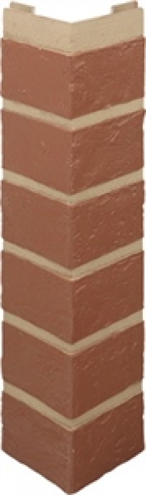 Наружный угол кирпич (красный), 0,47 х 0,1м